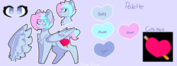 Size: 1600x600 | Tagged: safe, artist:shinningblossom12, oc, oc only, oc:shinning blossom, species:pegasus, species:pony, bust, chest fluff, eye, eyes, female, heart, mare, pegasus oc, pencil, solo, wings