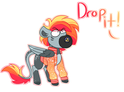 Size: 2835x2105 | Tagged: safe, artist:crazysketch101, oc, oc only, oc:crazy looncrest, species:pegasus, species:pony, g4, magic 8 ball, no, simple background, solo, white background