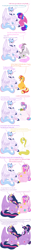 Size: 3000x24000 | Tagged: safe, artist:chelseawest, character:princess cadance, character:princess flurry heart, character:sunset shimmer, character:twilight sparkle, character:twilight sparkle (alicorn), character:twilight sparkle (scitwi), oc, oc:beryl (discoshy), oc:bundle joy, oc:melody aurora, parent:discord, parent:flash sentry, parent:fluttershy, parent:oc:shimmering glow, parent:princess flurry heart, parent:twilight sparkle, parents:canon x oc, parents:discoshy, parents:flashlight, species:alicorn, species:eqg human, species:pony, species:unicorn, g4, alicorn oc, alicornified, belly, belly to belly, clothing, crying, hat, hoof on belly, horn, hybrid, hyper, hyper belly, hyper pregnancy, impossibly large belly, interspecies offspring, misspelling of you're, multiple pregnancy, nurse hat, offspring, offspring's offspring, pondering, pregdance, preglight sparkle, pregnant, princess twilight 2.0, race swap, signature, stethoscope, stretchmarks, tears of joy, teary eyes, twolight, whammy, wings