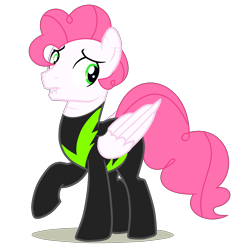 Size: 1765x1861 | Tagged: safe, artist:ashakalovsky, artist:rukemon, base used, oc, oc only, oc:pink clouds (ice1517), species:pegasus, species:pony, episode:the washouts, g4, my little pony: friendship is magic, clothing, commission, lip bite, male, nervous, raised hoof, scar, simple background, solo, stallion, transparent background, uniform, washouts uniform