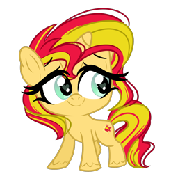 Size: 2386x2427 | Tagged: safe, artist:emberslament, character:sunset shimmer, species:pony, species:unicorn, g4.5, my little pony:pony life, cute, female, heart eyes, high res, mare, shimmerbetes, simple background, transparent background, wingding eyes