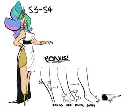 Size: 818x719 | Tagged: safe, artist:ross irving, character:princess celestia, humanized