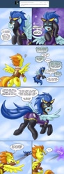 Size: 1184x3224 | Tagged: safe, artist:pluckyninja, character:nightshade, character:spitfire, ask spitfire, comic, plot, shadowbolts, stupid sexy spitfire, tumblr, tumblr:sexy spitfire, wonderbolts