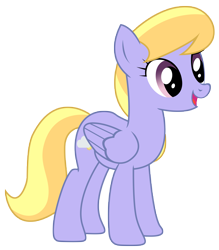 Size: 4377x5000 | Tagged: safe, artist:kooner-cz, character:cloud kicker, species:pegasus, species:pony, absurd resolution, background pony, female, mare, open mouth, simple background, solo, transparent, transparent background, vector