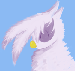 Size: 685x654 | Tagged: safe, artist:tggeko, character:gilda, species:griffon, cute, eyes closed, female, fluffy, gildadorable, happy, smiling, solo, when she smiles