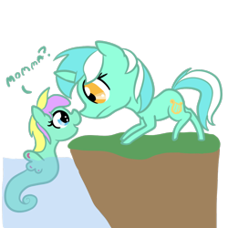 Size: 800x800 | Tagged: safe, artist:otterlore, character:lyra heartstrings, species:sea pony, offspring, simple background, transparent background