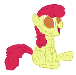 Size: 610x600 | Tagged: safe, artist:tggeko, character:apple bloom, ask, fluffy, ponyville replies, tumblr