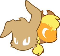 Size: 850x794 | Tagged: safe, artist:fuzon-s, character:applejack, bunnie rabbot, crossover, duo, logo, satam, simple background, sonic the hedgehog (series), style emulation, transparent background