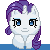 Size: 50x50 | Tagged: safe, artist:yokokinawa, character:rarity, animated, female, lowres, simple background, transparent background, wink