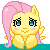 Size: 50x50 | Tagged: safe, artist:yokokinawa, character:fluttershy, animated, female, lowres, simple background, transparent background