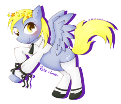 Size: 700x600 | Tagged: safe, artist:divided-s, character:derpy hooves, clothing, cosplay, female, rche, shoes, socks, solo