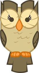 Size: 2000x3792 | Tagged: safe, artist:moongazeponies, character:owlowiscious, species:bird, species:owl, animal, looking at you, male, simple background, solo, transparent background, vector