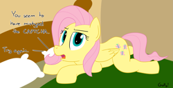Size: 1649x843 | Tagged: safe, artist:rapidstrike, character:fluttershy, species:pegasus, species:pony, captcha, female, mare, solo