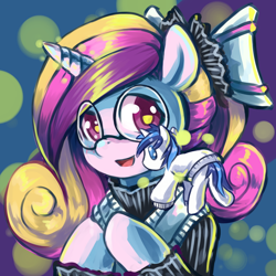 Size: 750x750 | Tagged: safe, artist:saturnspace, character:princess cadance, character:shining armor, glasses