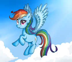Size: 3000x2571 | Tagged: safe, artist:vird-gi, character:rainbow dash, cloud, female, flying, sky, solo
