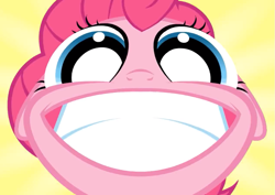 Size: 1053x746 | Tagged: safe, artist:misterdavey, character:pinkie pie, faec, female, grin, looking at you, smile hd, smiling, solo, this will end in tears