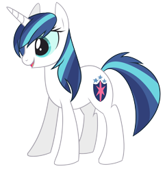 Size: 2369x2453 | Tagged: safe, artist:wicklesmack, character:shining armor, species:pony, species:unicorn, female, gleaming shield, mare, open mouth, rule 63, simple background, solo, transparent background, vector