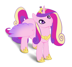 Size: 990x928 | Tagged: safe, artist:revadiehard, character:princess cadance, species:alicorn, species:pony, female, looking up, mare, simple background, solo, transparent background