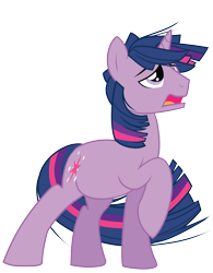 Size: 1855x2382 | Tagged: safe, artist:wicklesmack, character:twilight sparkle, character:twilight sparkle (unicorn), oc:dusk shine, species:pony, species:unicorn, episode:the crystal empire, g4, my little pony: friendship is magic, spoiler:s03, crystal empire, flowing mane, male, open mouth, raised hoof, rule 63, simple background, solo, stallion, transparent background, unicorn dusk shine, vector, windswept mane