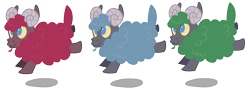 Size: 3197x1133 | Tagged: safe, artist:wicklesmack, species:ram, species:sheep, episode:the crystal empire, g4, my little pony: friendship is magic, spoiler:s03, crystal empire, rule 63, simple background, tiny ewes, transparent background, vector