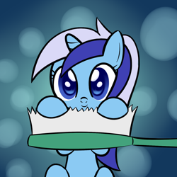 Size: 800x800 | Tagged: safe, artist:why485, character:minuette, brushie, mini, toothbrush