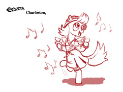Size: 900x675 | Tagged: safe, artist:aa, character:derpy hooves, species:pony, bipedal, captcha, charleston, dancing, female, flapper, solo