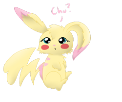 Size: 600x500 | Tagged: safe, artist:otterlore, character:fluttershy, crossover, female, pikachu, pokefied, pokémon, simple background, solo, species swap, transparent background
