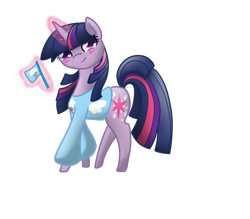 Size: 800x700 | Tagged: safe, artist:otterlore, character:twilight sparkle, character:twilight sparkle (unicorn), species:pony, species:unicorn, blushing, clothing, female, flag, glowing horn, horn, magic, mare, rainbow dash's cutie mark, simple background, smiling, solo, telekinesis, transparent background