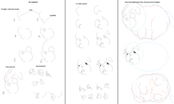 Size: 2992x1780 | Tagged: safe, artist:artist-kun, fluffy pony, how to draw, monochrome, tutorial