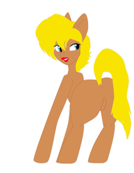 Size: 5099x6599 | Tagged: safe, artist:odiz, oc, oc only, unnamed oc, species:earth pony, species:pony, absurd resolution, dock, lipstick, simple background, solo, white background, wip