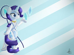 Size: 2000x1500 | Tagged: safe, artist:futaku, character:rarity, species:pony, bipedal, female, mage, solo