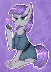Size: 434x609 | Tagged: safe, artist:divided-s, character:boulder, character:maud pie, episode:maud pie, g4, my little pony: friendship is magic, female, heart, solo