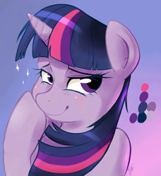 Size: 2592x2848 | Tagged: safe, artist:mrw32, character:twilight sparkle, species:pony, species:unicorn, female, high res, smug, smuglight sparkle, solo