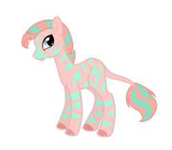 Size: 800x700 | Tagged: safe, artist:otterlore, species:zebra, g1, g4, 2011, g1 to g4, generation leap, male, redesign, simple background, solo, transparent background, zig zag