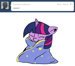 Size: 644x567 | Tagged: safe, artist:lustrous-dreams, character:twilight sparkle, ask filly twilight, blanket, cute, filly, filly twilight sparkle, twiabetes