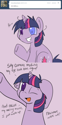 Size: 646x1300 | Tagged: safe, artist:lustrous-dreams, character:twilight sparkle, ask filly twilight, ask, comic, female, filly, solo, tumblr, younger