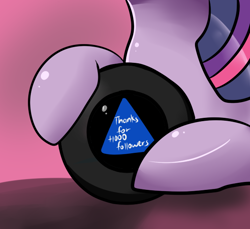 Size: 600x550 | Tagged: safe, artist:lustrous-dreams, character:twilight sparkle, ask filly twilight, ask, female, filly, magic 8 ball, solo, tumblr, younger