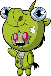 Size: 1121x1668 | Tagged: safe, artist:j5a4, clothing, costume, invader zim, pony costume, solo