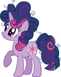 Size: 3691x4604 | Tagged: safe, artist:moongazeponies, character:twilight sparkle, character:twilight sparkle (unicorn), species:pony, species:unicorn, alternate hairstyle, female, mare, raised hoof, smiling, solo