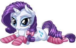 Size: 825x525 | Tagged: safe, artist:kittehkatbar, character:rarity, species:pony, clothing, female, simple background, socks, solo, striped socks, transparent background