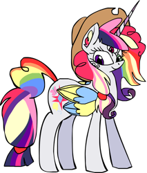 Size: 1436x1685 | Tagged: safe, artist:mushroomcookiebear, character:applejack, character:fluttershy, character:pinkie pie, character:rainbow dash, character:rarity, character:twilight sparkle, species:alicorn, species:pony, appleflaritwidashpie, ear fluff, final form, freckles, fusion, heterochromia, looking at you, mane six, multiple wings, not salmon, seraph, seraphicorn, simple background, smiling, third eye, transparent background, vector, wat, we have become one, what has magic done, what has science done