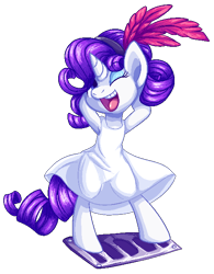 Size: 488x626 | Tagged: safe, artist:fizzy-dog, character:rarity, species:pony, armpits, bipedal, clothing, dress, female, marilyn monroe, parody, simple background, solo, the seven year itch, transparent background