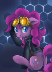 Size: 1500x2100 | Tagged: safe, artist:ardail, character:pinkie pie, episode:pinkie spy, g4, my little pony: equestria girls, blep, female, looking back, plot, raised tail, solo, tongue out
