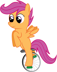 Size: 4000x4995 | Tagged: safe, artist:joey, character:scootaloo, species:pegasus, species:pony, absurd resolution, female, filly, simple background, solo, transparent background, unicycle, vector