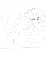 Size: 1920x2592 | Tagged: safe, artist:bluedrg19, character:rarity, species:pony, explicit source, female, sketch, solo
