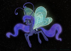 Size: 900x641 | Tagged: safe, artist:cosmicunicorn, character:princess luna, breeziefied, female, solo