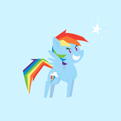 Size: 850x850 | Tagged: safe, artist:elslowmo, character:rainbow dash, female, solo, stars
