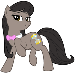 Size: 900x878 | Tagged: safe, artist:alkonium, artist:kooner-cz, artist:willdrawforfood1, edit, character:doctor whooves, character:octavia melody, character:time turner, bow tie, doctavia, eleventh doctor, fusion, raggedy doctor, recolor, rule 63, simple background, solo, tavified, the doctoress, transparent background