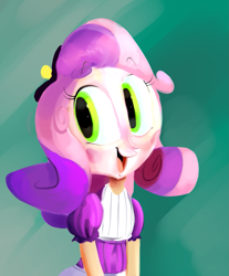 Size: 993x1200 | Tagged: safe, artist:ross irving, character:sweetie belle, species:human, clothing, female, humanized, solo