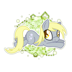 Size: 1024x1024 | Tagged: safe, artist:kazziepones, character:derpy hooves, species:pegasus, species:pony, :3, chibi, female, mare, simple background, solo, transparent background